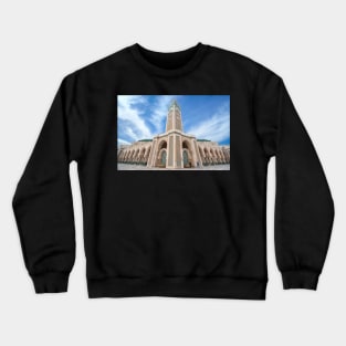 The Hassan II Mosque in Casablanca, Morocco Crewneck Sweatshirt